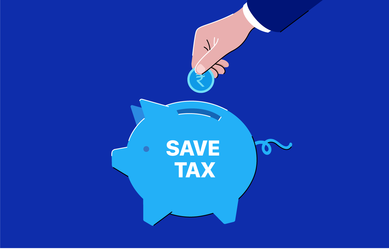 Picture of the save tax concept: A dollar and a piggy bank signify saving money